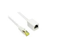 Alcasa 8070VR-030W Câble Réseau Cat7 S/FTP (S-STP) Blanc 3m, Connecteurs RJ-45 Plaqué Or, 10GBase-T, 600 MHz, AWG26, Diamètre 6.2mm
