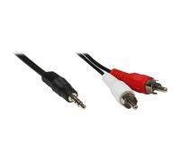 Alcasa AS-352C câble audio 2,5 m 3,5mm 2 x RCA Noir