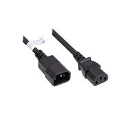 Alcasa Câble d'alimentation P1430-S030 Noir 3m, C14/C13, H05VV-F 3x1mm², 250V 10A, PVC, Connecteurs Droit, Mâle/Femelle