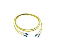 Alcasa Câble Fibre Optique 2m LC/LC 9/125µm Monomode Full Duplex Jaune - Connecteurs Mâle - Réf: LW-902LC
