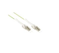 Alcasa Câble Fibre Optique OM5 10m LC/LC Multimode 50/125µm LSZH, 25 Gigabit Ethernet, Longueurs d'ondes 850/950nm, Diamètre 2mm, LW-U810LC5