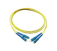 Alcasa Câble Fibre Optique OS2 15m 2x SC/SC Monomode 9/125µm LSZH Jaune - Réf: LW-915SC