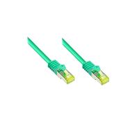 Alcasa Câble Réseau Cat7 S/FTP (S-STP) RJ45/RJ45 30m Vert - Connecteurs Plaqué Or, 10GBase-T, 600MHz - Réf. 8070R-300G