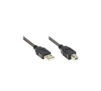 Alcasa Câble USB 2.0 A/B 1m Noir - Connecteurs USB A Mâle vers USB B Mâle - Spécification USB 2.0 - Référence Alcasa 2510-1OFS