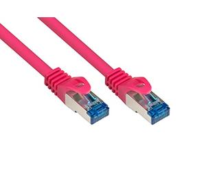 Alcasa Cat6a 1m câble de réseau Magenta S/FTP (S-STP)