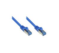 Alcasa Cat6a 20m S/FTP (S-STP) Câble Réseau Bleu RJ-45 Contacts Or 10GbE 500MHz AWG27 - Réf: 8060-H200B