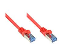Alcasa Cat6a 2m câble de réseau Rouge S/FTP (S-STP)