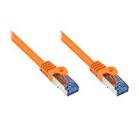 Alcasa Cat6a 7.5m câble de réseau Orange 7,5 m S/FTP (S-STP)