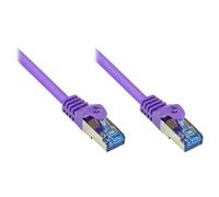 Alcasa Cat6a 7.5m câble de réseau Violet 7,5 m S/FTP (S-STP)