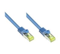 Alcasa Cat7, 10m câble de réseau Bleu S/FTP (S-STP)