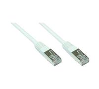 ALCASA Elektronik - Cordon de raccordement - RJ-45 (M) pour RJ-45 (M) - 10 m - SFTP, PiMF - CAT 7 - sans halogène - blanc