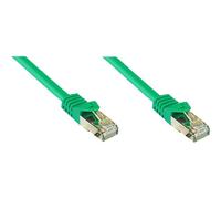 ALCASA Elektronik - Cordon de raccordement - RJ-45 (M) pour RJ-45 (M) - 3 m - SFTP, PiMF - CAT 7 - sans halogène - vert