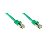 ALCASA Elektronik - Cordon de raccordement - RJ-45 (M) pour RJ-45 (M) - 3 m - SFTP, PiMF - CAT 7 - sans halogène - vert