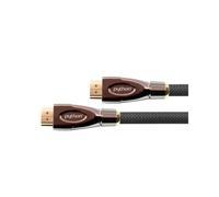 Alcasa GC-M0017 : Câble HDMI 2.0 2m Type A Mâle/Mâle, contacts plaqués Or, 4096x2160 2160p, 3D, ARC, Ethernet HDMI, AWG 26, Noir/Or