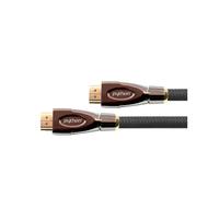 Alcasa GC-M0018 Câble HDMI 3m HDMI Type A Mâle/Mâle, contacts Or, 4096x2160 (4K), ARC, Compatible 3D, AWG 28, Diamètre 8mm, Noir