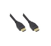 Alcasa GC-M0135 : Câble HDMI 2.0 0.5m, Connecteurs Type A mâle-mâle, Contacts Or, 18 Gbit/s, Résolution 480x2160 pixels (60Hz), Noir