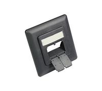Alcasa GC-N0054 Plaque de Commutation et obturateur Gris - Alcasa GC-N0054, Gris, Plastique, conventionnel, RJ-45, 80 mm, 80 mm