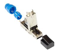 Alcasa GC-N0149 Connecteur RJ-45 Mâle Argent Cat8.1 S/UTP (STP) Blindé, Contacts Or, Diamètre Interne 0.76mm, Diamètre Externe 9.5mm (1 pièce)