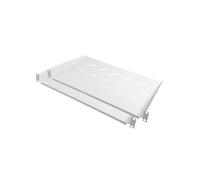 Alcasa GC-N0162 : Étagère rackable 1U, acier blanc, 483x300x43mm, jeu de 2, avec kit de montage inclus