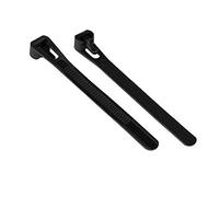 Alcasa KAB-R20S74 serre-câbles Attache de câble détachable Nylon Noir 100 pièces