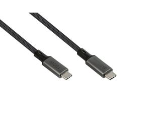 Alcasa Kabel / Adapter câble USB USB4 Gen 2x2 1 m USB C Gris
