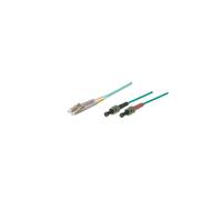 Alcasa LW-810LT3 : Câble Fibre Optique 10m OM3 ST/LC 50/125µm Multimode LSZH, Bleu, Full Duplex
