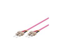 Alcasa LW-820SC4 : Câble Fibre Optique 20m OM4 SC/SC Multimode 50/125µm LSZH Violet pour InfiniBand et réseaux data centers
