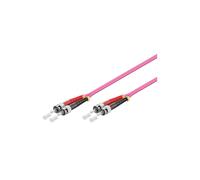 Alcasa LW-820ST4 : Câble Fibre Optique 20m OM4 ST/ST 50/125µm Multimode Full Duplex LSZH Violet pour InfiniBand