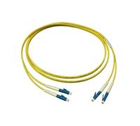 Alcasa LW-903LC Câble Fibre Optique 3m OS2 2xLC/2xLC Monomode 9/125µm LSZH Jaune - Full Duplex