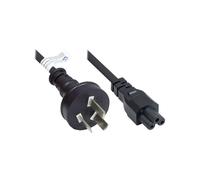 Alcasa P8005-S018 Câble d'alimentation Noir 1.8m, Prise Type I vers Coupleur C5, 250V 2.5A, PVC, Conducteur Cuivre, 3 âmes 0.75mm²
