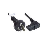Alcasa P8031-S018 Câble d'alimentation 1.8m, Prise Type I - Coupleur C13, 250V 10A, Noir, 3 conducteurs 0.75mm², PVC