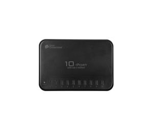 Alcasa PCA-D007S : Chargeur secteur 200W pour Tablette - 10 ports USB Type-C, Quick Charge 3.0, 100-240V, protections Surtension/Surintensité