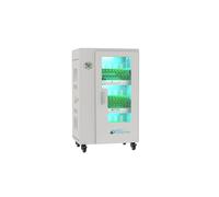 Alcasa PCT01-C30G Module de Charge et Gestion Mobile 30 Ports USB-C 30W, UV-C, pour 30 Ordinateurs Portables jusqu'à 11", Blanc, 556x400x920mm