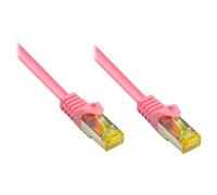 Alcasa RJ45-RJ45, m-m, 5m câble de réseau Magenta Cat7 S/FTP (S-STP)