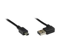 Alcasa USB 2.0 A/mini, 1m câble USB USB A Mini-USB A Noir
