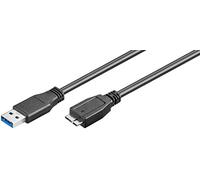 Alcasa USB A - USB Micro B, m - m, 0.5m câble USB 0,5 m Micro-USB B Noir - Câbles USB (m - m, 0.5m, 0,5 m, USB A, Micro-USB B, 3.0 (3.1 Gen 1), Male connector / Male connector, Noir)