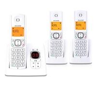 Alcatel Classic F530 Voice Trio - Téléphone sans fil - système de répondeur avec ID d'appelant - DECT - (conférence) à trois capacité d'appel - gris, blanc + 2 combinés supplémentaires