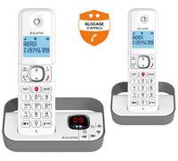 Alcatel Classic F860 Voice Duo - Téléphone sans fil - système de répondeur avec ID d'appelant - (conférence) à trois capacité d'appel - gris + combiné supplémentaire
