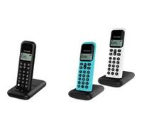 ALCATEL D285 répondeur Trio Blanc, Mains Libres, répondeur 15 Minutes ET Bleu