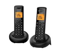 Alcatel E160 DECT Black 2 combinés avec identification de l'appelant et blocage des appels