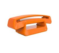 ALCATEL Epure Iconic - Téléphone Fixe sans Fil DECT - Design Vintage - Grand Écran Graphique Haute Lisibilité - Mains Libres - Fonction Blocage des Appels - Orange