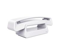 ALCATEL Epure Iconic - Téléphone Fixe sans Fil DECT - Design Vintage - Grand Écran Graphique Haute Lisibilité - Mains Libres - Fonction Blocage des Appels - Blanc