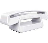 Alcatel ePure Iconic Téléphone sans fil DECT Blanc - Design rétro moderne, grand écran lisible, fonction mains libres, répertoire, identification de