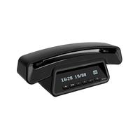 ALCATEL Epure Premium - Téléphone Fixe sans Fil DECT avec Répondeur - Design Vintage - Base D'Affichage Intelligente - Grand Écran Graphique - Mains Libres - Fonction Blocage des Appels - Noir