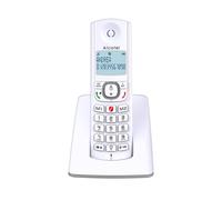 Alcatel Téléphone fixe sans fil F530 DECT Écran rétroéclairé Mains-libres Blocage d'appels Blanc/Gris