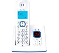 ALCATEL F530 voice Blanc et bleu Téléphone sans fil DECT avec répondeur