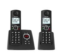 ALCATEL F530 Voice Duo - Téléphone Fixe Sans Fil DECT Avec Répondeur - Grand Écran Rétroéclairé - Mains Libres - Fonction Blocage Des Appels - 2 Touches De Mémoires Directes - 2 Combinés - Noir