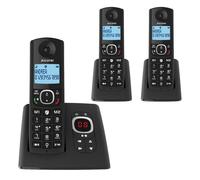 Alcatel F530 Voice Trio, telephone sans fil avec repondeur et 3 combines, blocage d'appels et fonction mains libres Noir