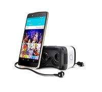 Alcatel Idol 4 smartphone débloqué 4G avec casque de réalité virtuelle offert (Ecran : 5,2 pouces - 16 Go - Double Nano-SIM - Android 6.0.1) Or