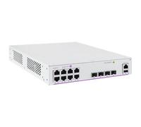 ALCATEL-LUCENT ENTERPRISE Fixed GigE 1RU 1/2 chassis WebSmart+ 8 RJ-45 PoE 10/100/1G BaseT 4 fixed SFP 1G uplink ports